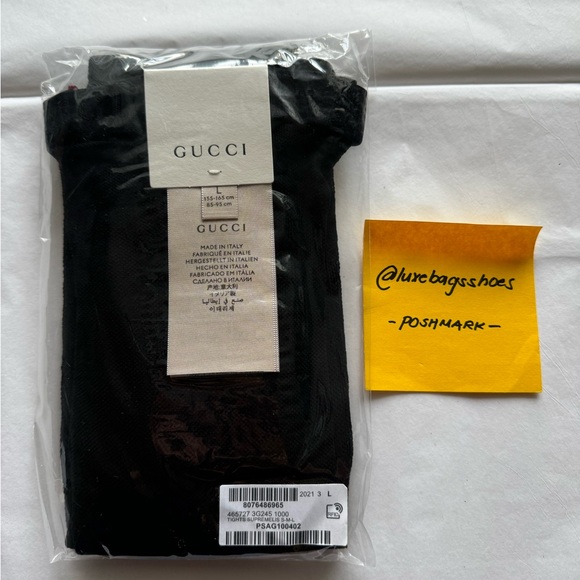Authentic Gucci Supremelis Interlocking GG Logo Tights - Picture 2 of 16